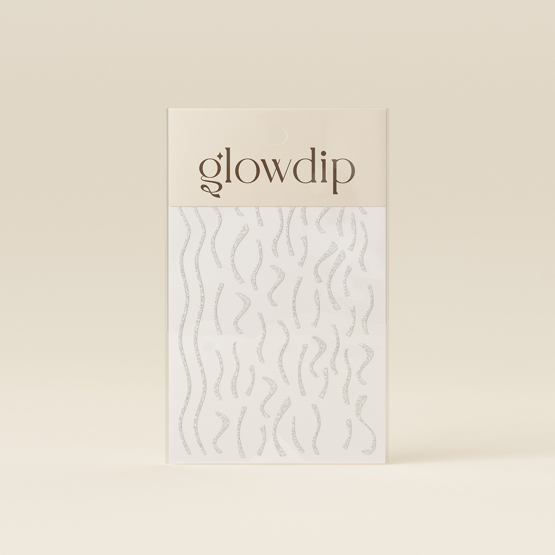 Nailart Sticker - Zilver Glitter