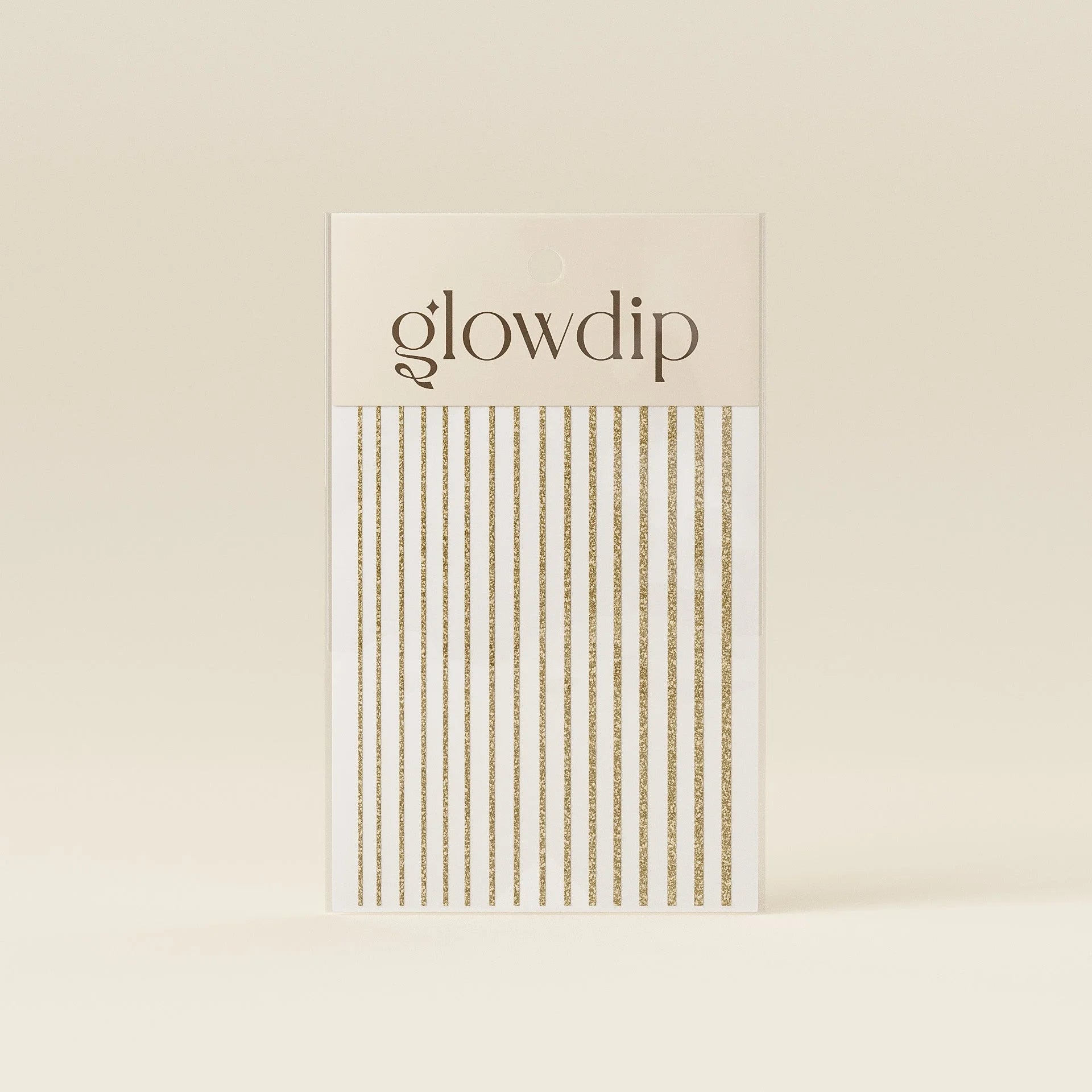 Lijnen Sticker - Goud Glitter