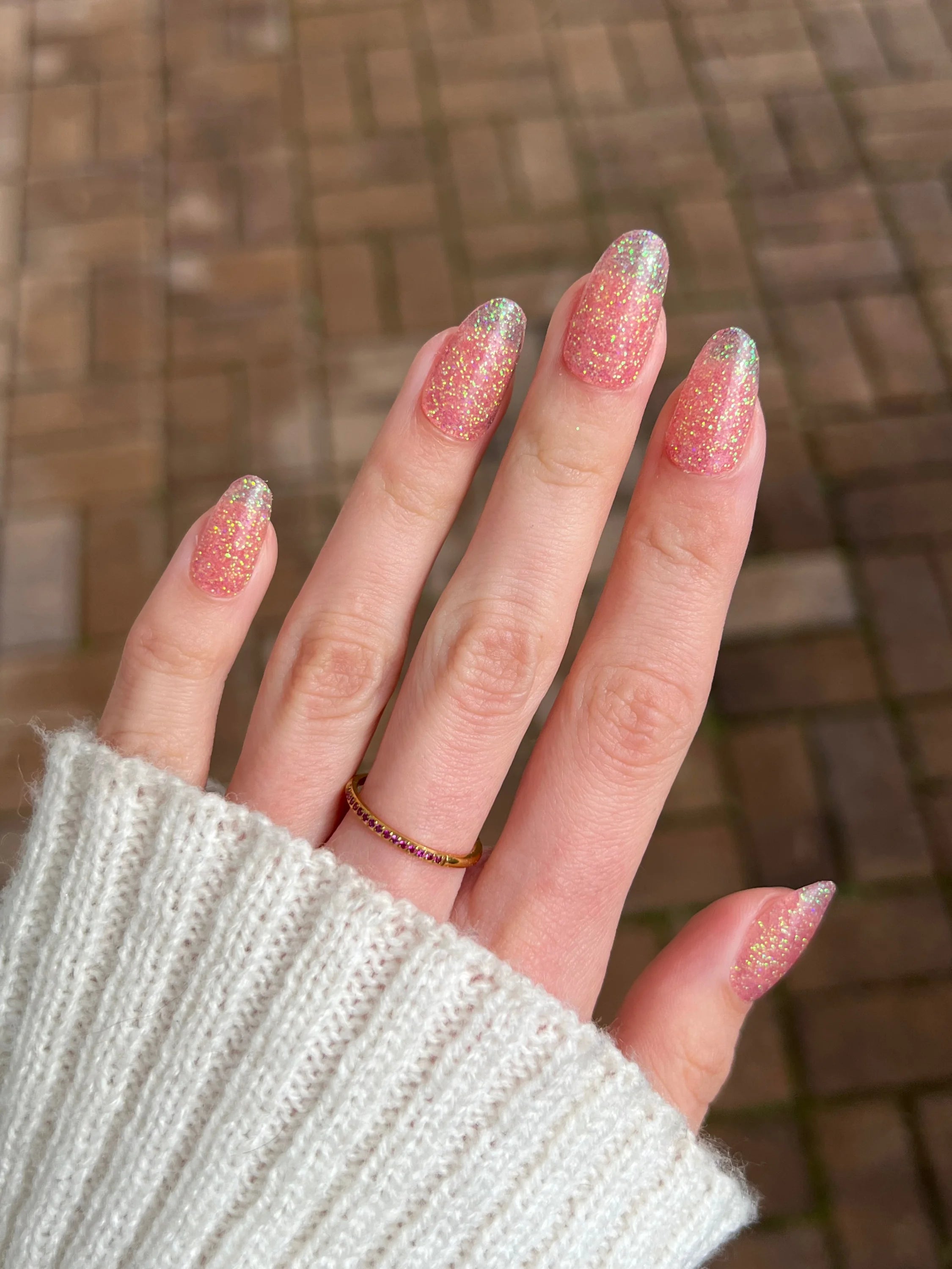 Rose Sparkle Dipping Powder - Powder