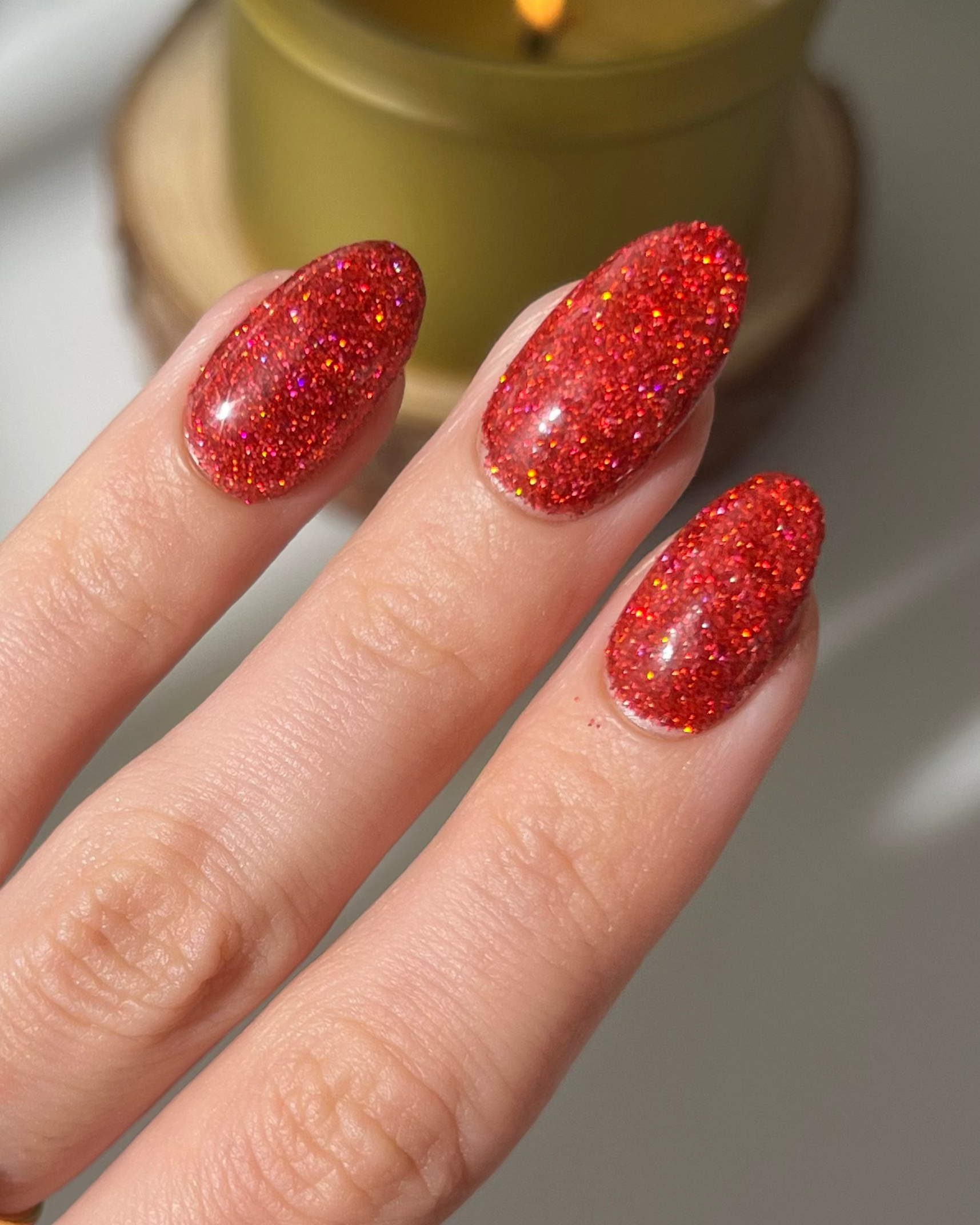 Ruby Glitter Dipping Powder