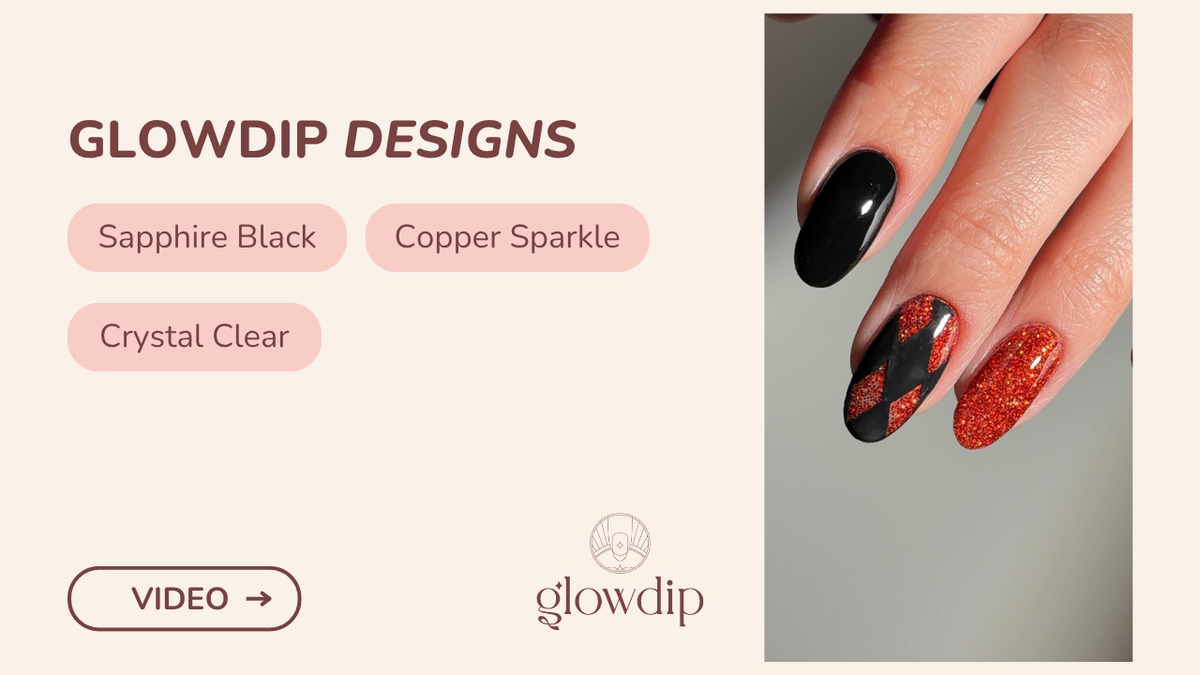 Sapphire Black + Copper Sparkle + Crystal Clear