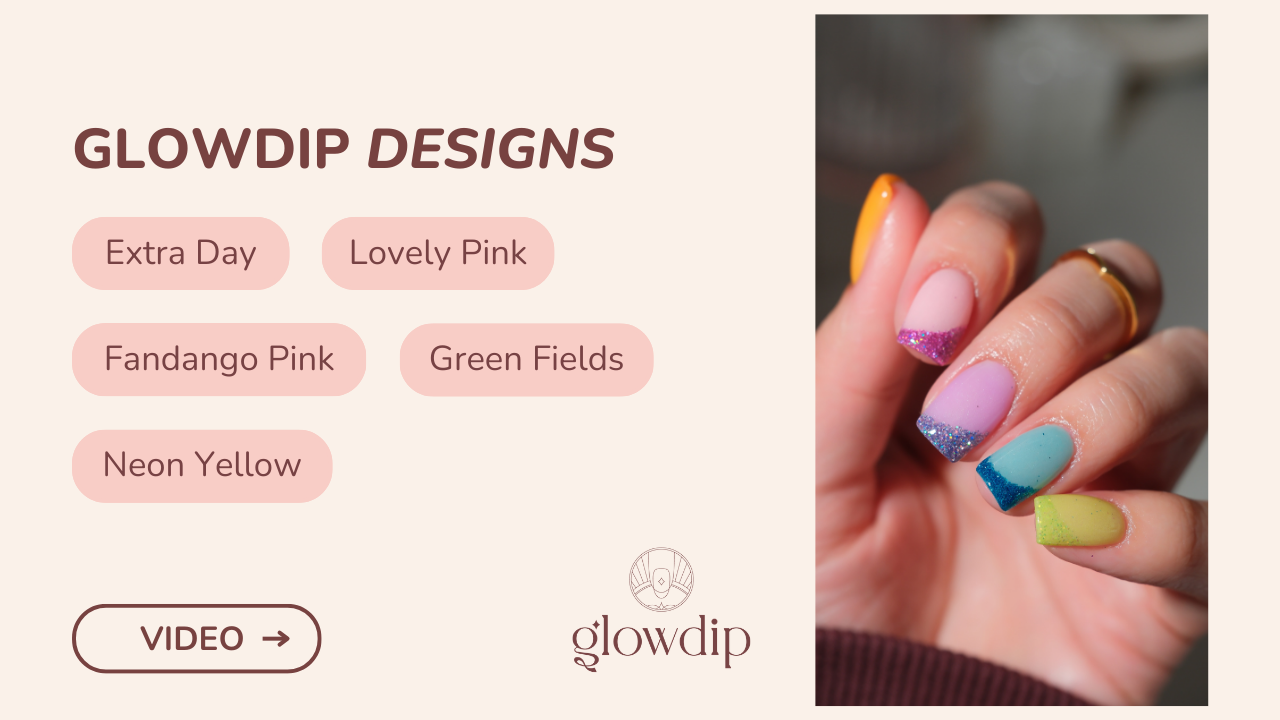 Extra Day + Lovely Pink  + Fandango Pink  + Green Fields + Neon Yellow