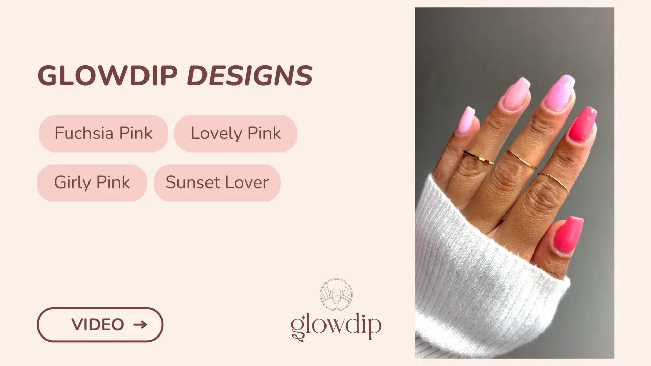 Fuchsia Pink + Lovely Pink + Girly Pink + Sunset Lover - Tinten van Roze