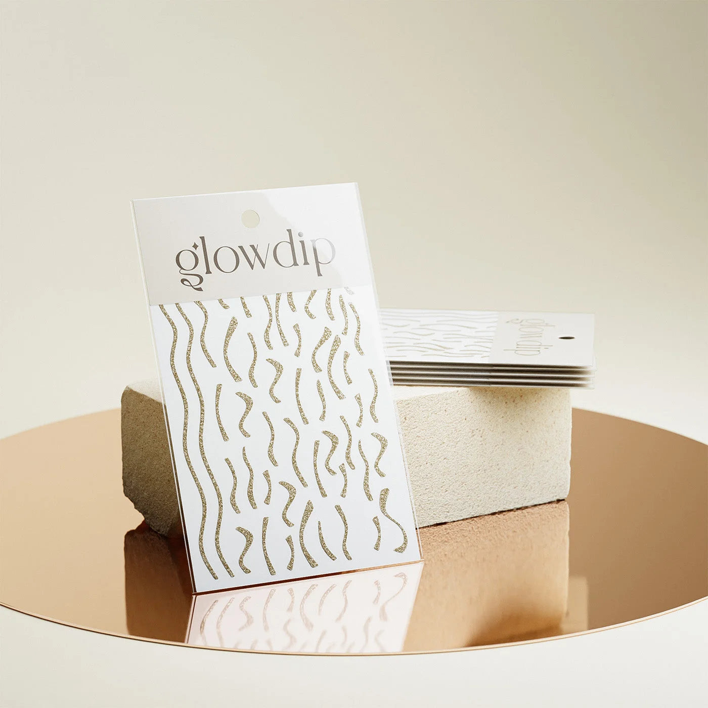 Nailart Sticker - Goud Glitter