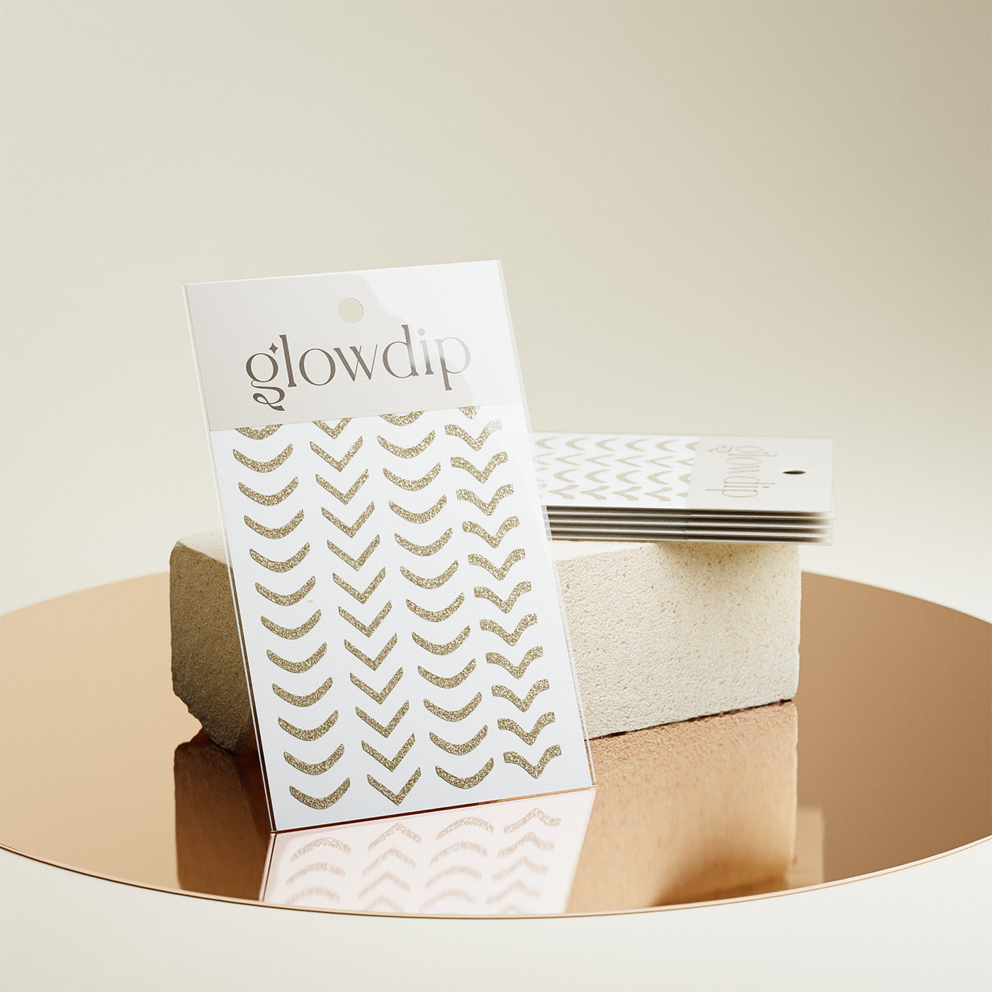 French Sticker - Goud Glitter