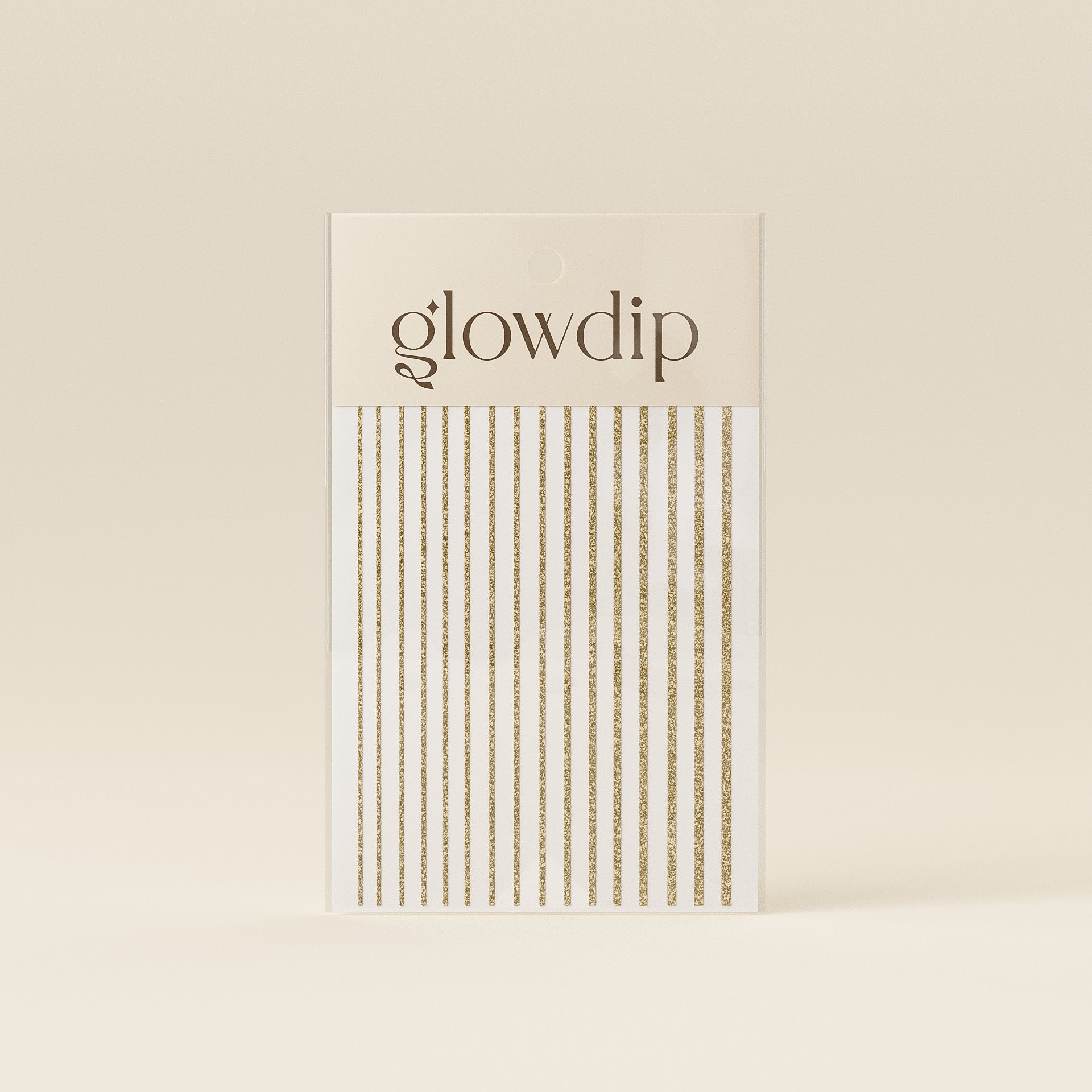 Lijnen Sticker - Goud Glitter