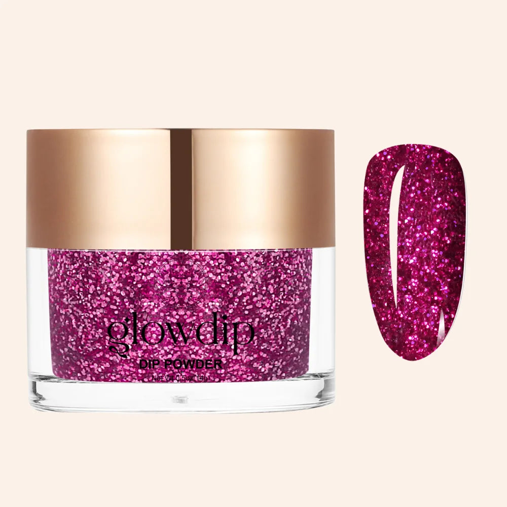 Candy Pink Glitter Dipping Powder? | Glowdip