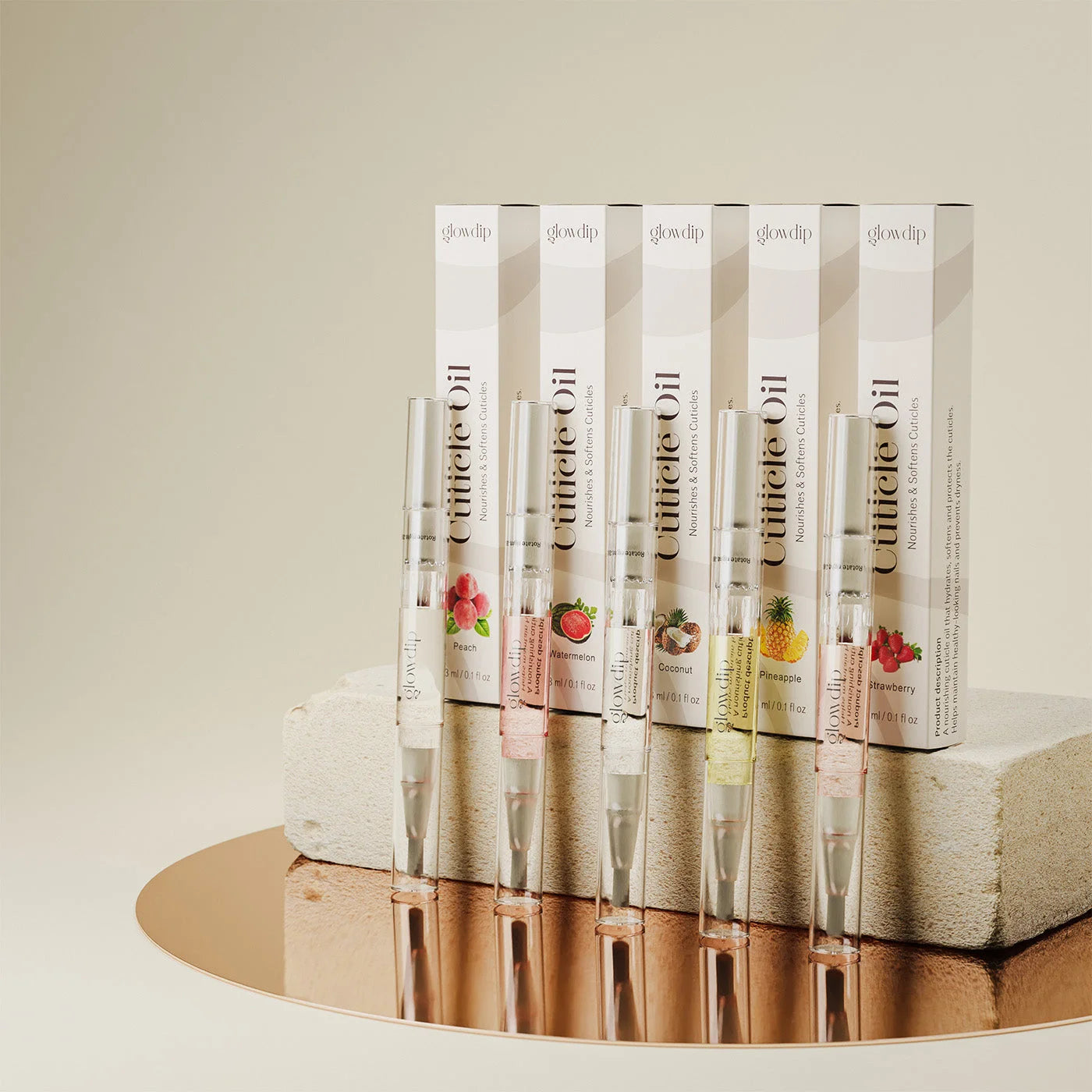 Nagelriemolie Pennen – Geuren Set (5 stuks)